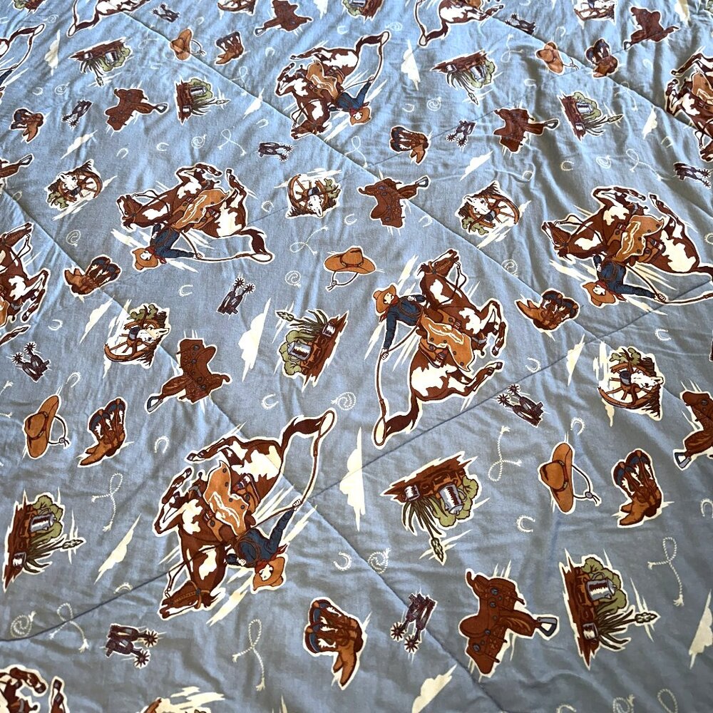 Vintage Cowboy Western full‎ size comforter